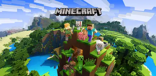 A screenshot of the Minecraft game world.