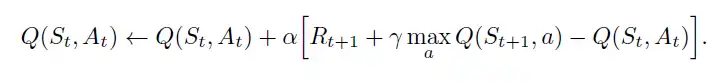 The Bellman Equation for Q-Learning.